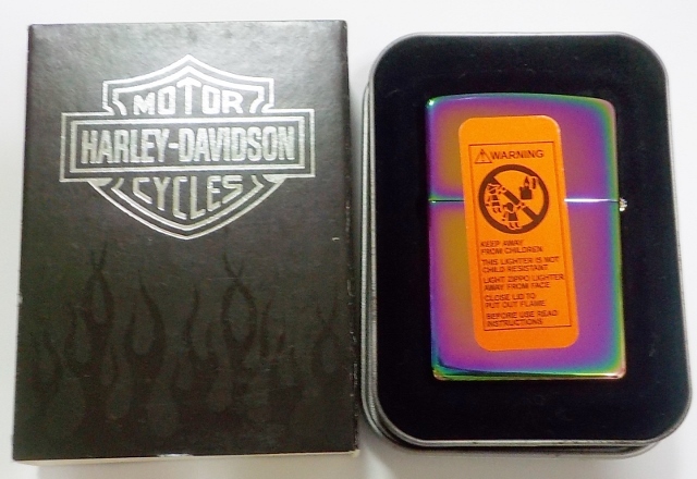 画像: ☆HARLEY-DAVIDSON！本場 ＵＳＡ 虹色スペクトラム ２００５年 ＺＩＰＰＯ！新品Ｂ