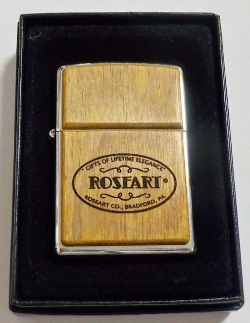 画像1: ★ROSEART！ローズアート社 VINTAGE ロゴ Wood ２００６年 ZIPPO！新品