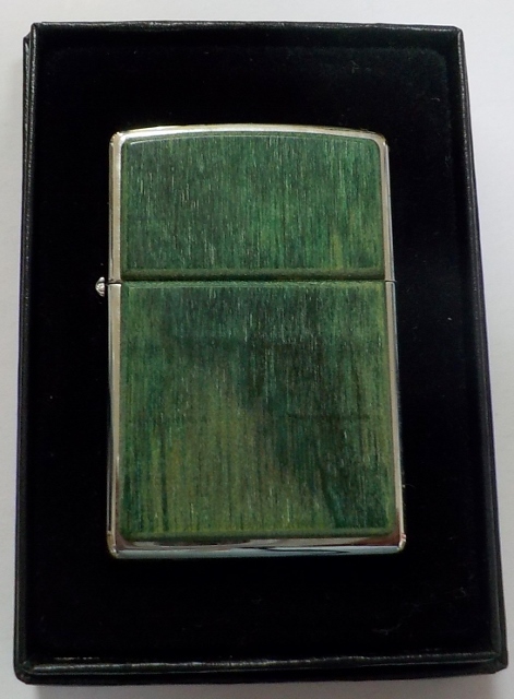 画像1: ★ROSEART！米国ローズアート社 両面 Wood Emerald（エメラルド）２００７年 ZIPPO！新品