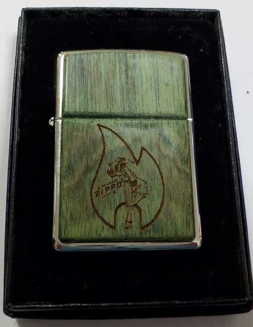 画像: ★ROSEART！Windy ウィンディ 両面 Wood  Emerald ２００６年 ZIPPO！新品