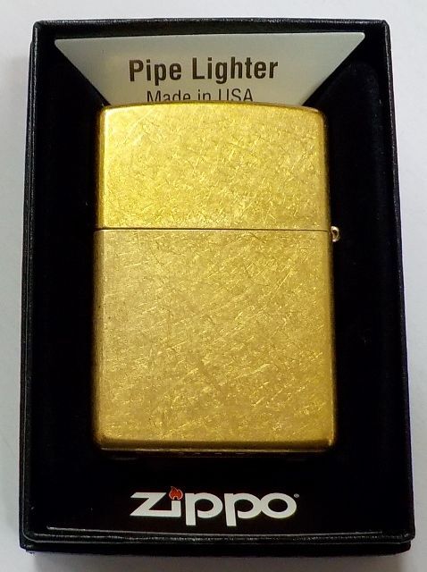 画像: ☆パイプ用 ジッポー！PIPE DESIGN ２００５年 インサイドもゴールド  GOLD DUST ZIPPO！新品