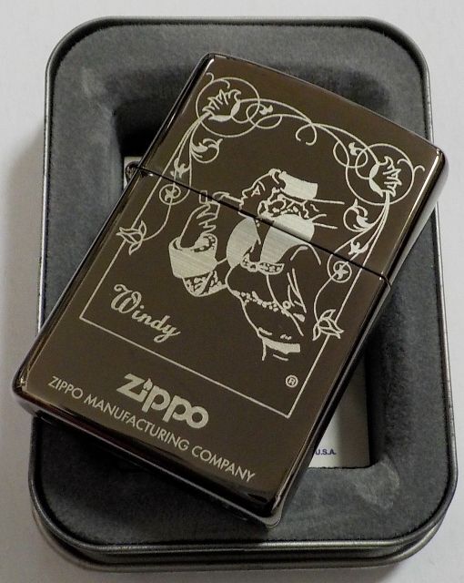 画像: ☆Windy！人気のウィンディ オールドデザイン！２００２年５月 BLACK ICE ZIPPO！新品