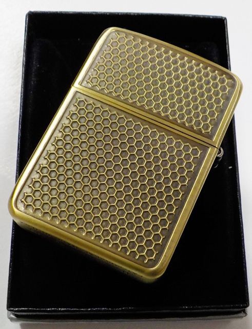 画像: ☆渋い！１９４１モデル  Grill Pattern 両面デザイン彫刻 Antique Brass ２０１５年 Zippo！新品