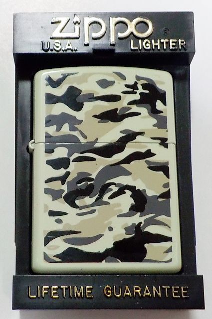 画像1: ★ミリタリー系！カモフラージュ・カラー１９９７年４月 全面グレー系 ＺＩＰＰＯ！新品