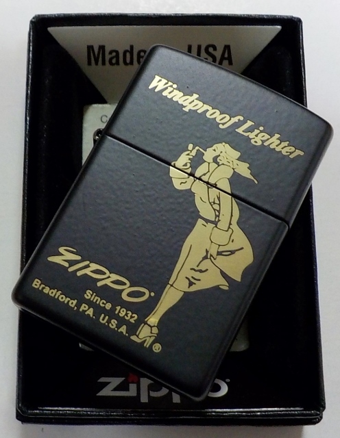 画像: ☆Windy！人気の・・ウィンディ・Since 1932 デザイン！２０２３年 ブラック Black Zippo！新品