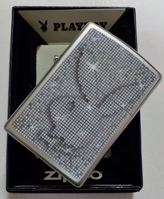 画像: ☆Playboy！人気の・・プレイボーイ Spark Bunny  Satin Chrome  Zippo！新品