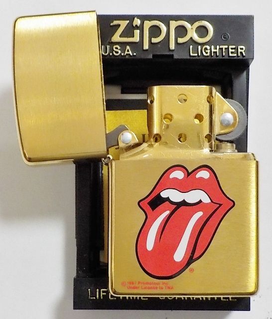 画像: ★ローリング・ストーンズ！ROLLING STONES １９９７年１０月 真鍮ソリッドブラス ZIPPO！新品