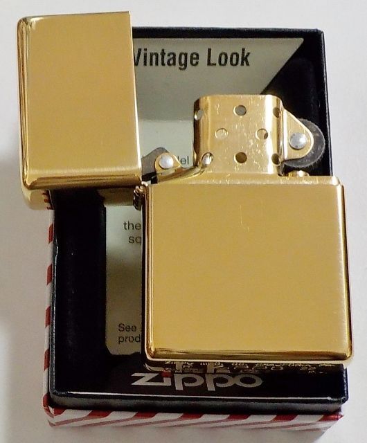 画像: ☆１９３７Replica Vintage Look ＃２７０ＣＣ  HP Solid Brass  Wライン無し ２０２２年 Zippo！新品