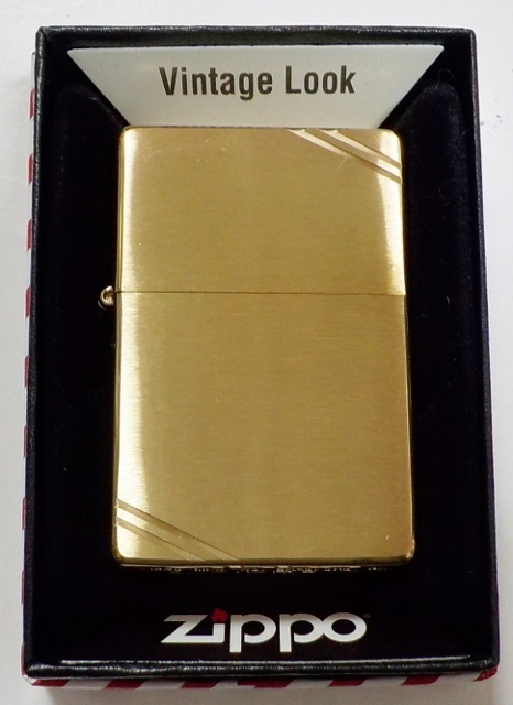 画像1: ☆１９３７Replica Vintage Look ＃２４０  Solid Brass  Wライン有り ２０２２年 Zippo！新品