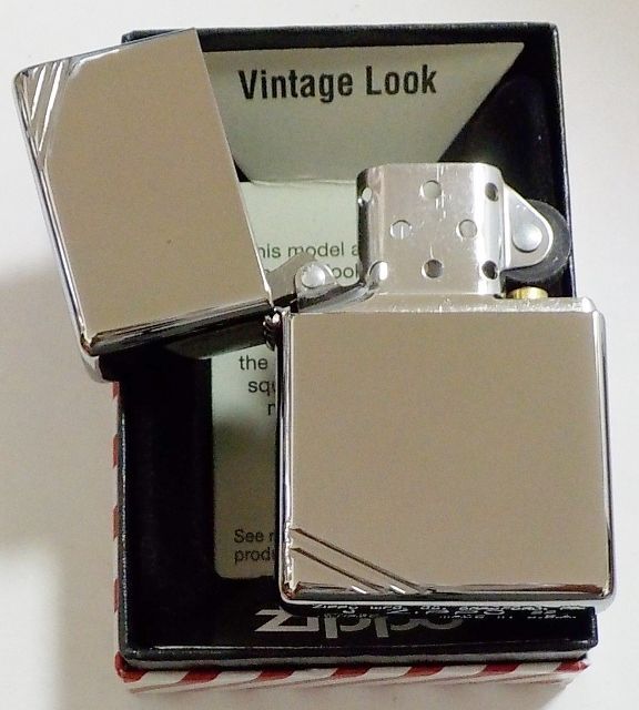 画像: ☆１９３７Replica Vintage Look ＃２６０ HP Chrome 鏡面  Wライン有り ２０２２年 Zippo！新品