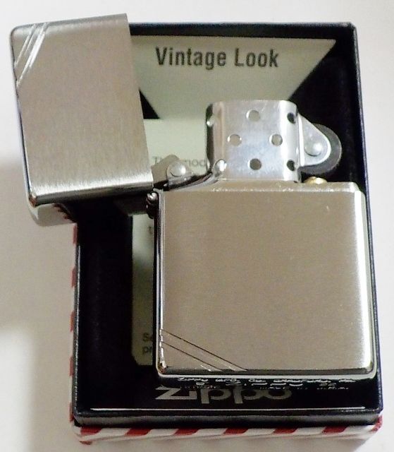 画像: ☆１９３７Replica Vintage Look ＃２３０ Brushed Chrome  Wライン有り ２０２２年 Zippo！新品