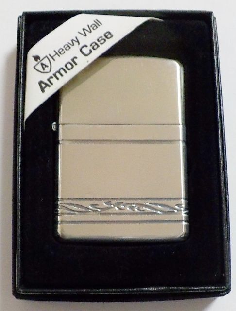 画像1: ☆Armor Proto Type！お洒落な４面連続デザイン２００４年１月 シルバー銀加工鏡面 アーマー ZIPPO！未使用品B