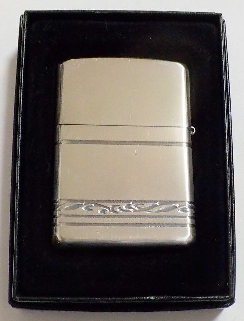 画像: ☆Armor Proto Type！お洒落な４面連続デザイン２００４年１月 シルバー銀加工鏡面 アーマー ZIPPO！未使用品B