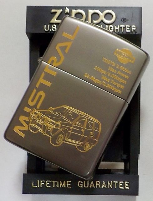 画像: ☆日本の名車！日産ミストラル NISSAN MISTRAL １９９４年５月 ガンメタリック ZIPPO！未使用品。