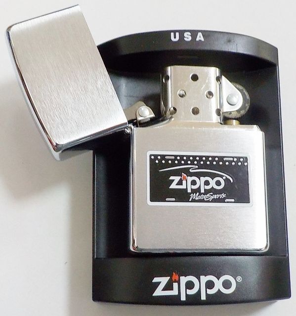 画像: ★ZIPPO ライセンス・プレート  Mortor Sports デザイン ＃２００ ２００３年４月 ZIPPO！新品