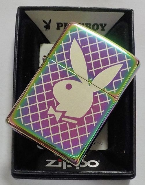 画像: ☆Playboy！人気の・・プレイボーイ ２０２１年 Rabbit Head 虹色 Multi Color Zippo！新品