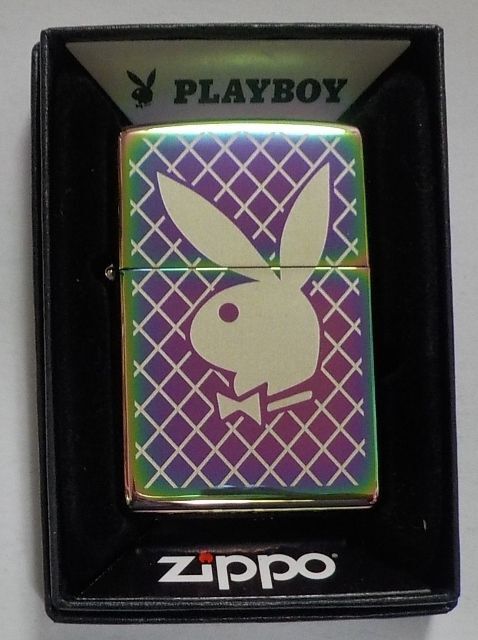 画像1: ☆Playboy！人気の・・プレイボーイ ２０２１年 Rabbit Head 虹色 Multi Color Zippo！新品