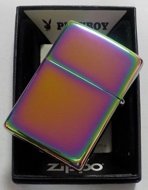 画像: ☆Playboy！人気の・・プレイボーイ ２０２１年 Rabbit Head 虹色 Multi Color Zippo！新品