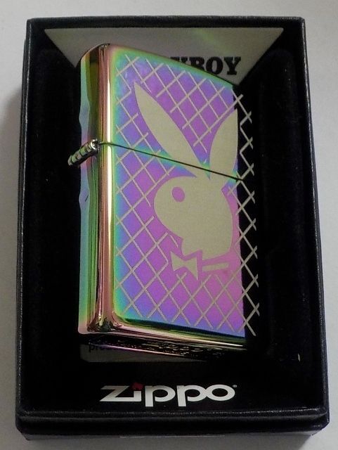 画像: ☆Playboy！人気の・・プレイボーイ ２０２１年 Rabbit Head 虹色 Multi Color Zippo！新品