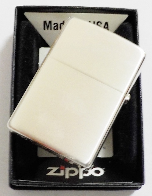 画像: ☆シンプルが一番！豪華シルバー５０ミクロン  銀加工サテーナ ２００８年 ZIPPO！新品