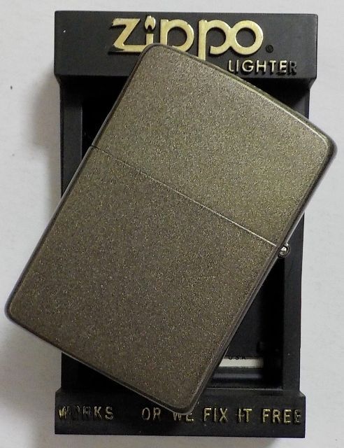 画像: ☆１９８９年８月 製 渋い色合いの・・全面グレーラメ調！お洒落な・・デザイン ZIPPO！新品