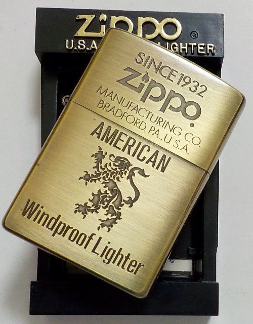 画像: ★渋い！真鍮古美 AMERICAN CLASSIC ２０００年１月 オールドデザイン彫刻 ZIPPO！新品