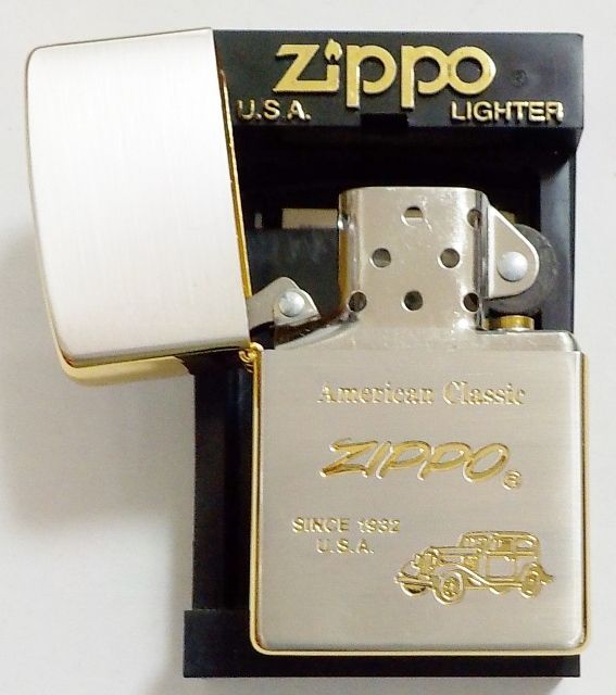 画像: ☆American Classic！クラシックカー・ シルバー＆ゴールド ２０００年５月 コンビ ZIPPO！新品