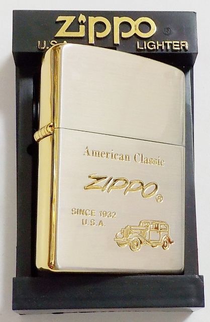 画像: ☆American Classic！クラシックカー・ シルバー＆ゴールド ２０００年５月 コンビ ZIPPO！新品