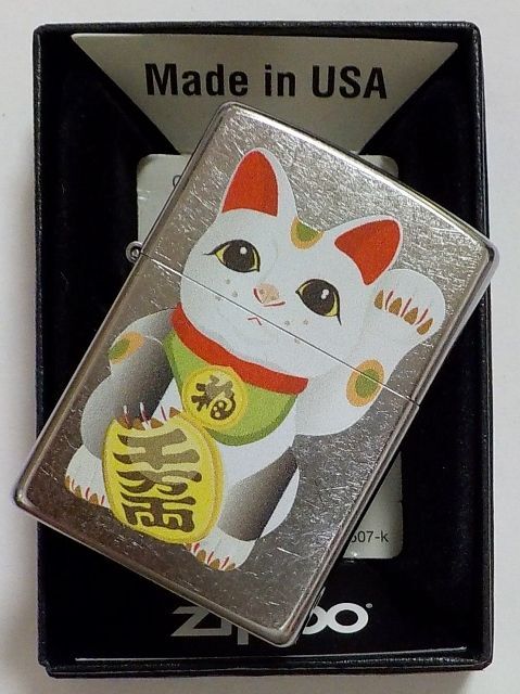 画像: ☆和柄！開運 招福！招き猫 Maneki Neko ☆ ２０２３ USA  ZIPPO！新品