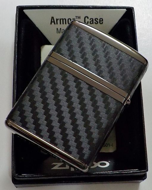 画像: ☆豪華！ARMOR CARBON SERIES！４面連続カーボン貼り ブラックカラー ZIPPO！新品