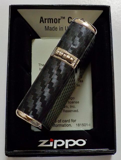 画像: ☆豪華！ARMOR CARBON SERIES！４面連続カーボン貼り シルバーカラー ZIPPO！新品