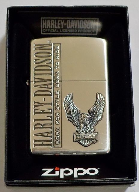 画像1: ☆HARLEY-DAVIDSON！イーグルメタル シルバーいぶし ２０２２年 JAPAN MODEL ZIPPO！新品