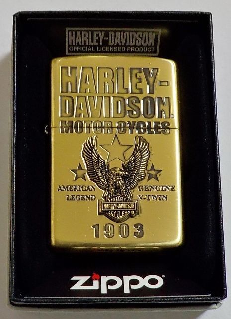 画像1: ☆HARLEY-DAVIDSON！１９０３ イーグルメタル 真鍮いぶし ２０２２年 JAPAN MODEL ZIPPO！新品