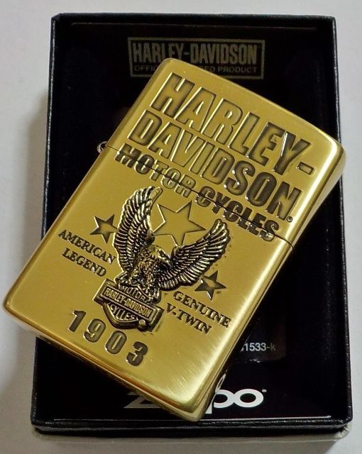 画像: ☆HARLEY-DAVIDSON！１９０３ イーグルメタル 真鍮いぶし ２０２２年 JAPAN MODEL ZIPPO！新品