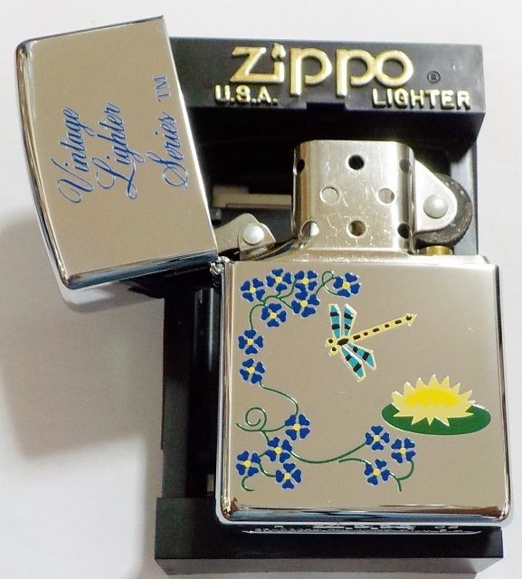 画像: ☆Vintage Lighter Series！とんぼ＆蓮 ２００２年１１月 ＃２５０ USA ZIPPO！新品