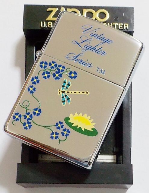 画像: ☆Vintage Lighter Series！とんぼ＆蓮 ２００２年１１月 ＃２５０ USA ZIPPO！新品