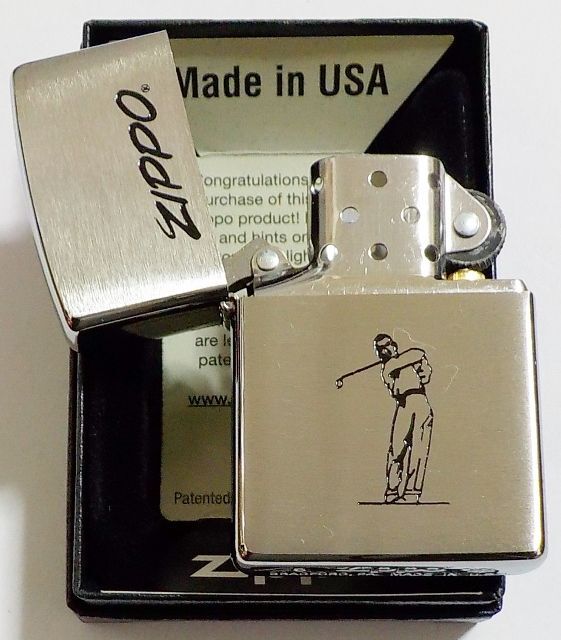 画像: ☆ZIPPO ART クラシック  ４ ★人気を博した・・スポーツシリーズ GOLF ゴルファー ZIPPO！新品