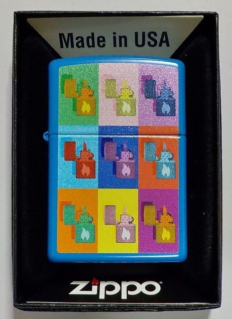 画像1: ☆Pop Art☆ ポップアートデザイン ２０２３年 Sky Blue Matte USA  Zippo！新品