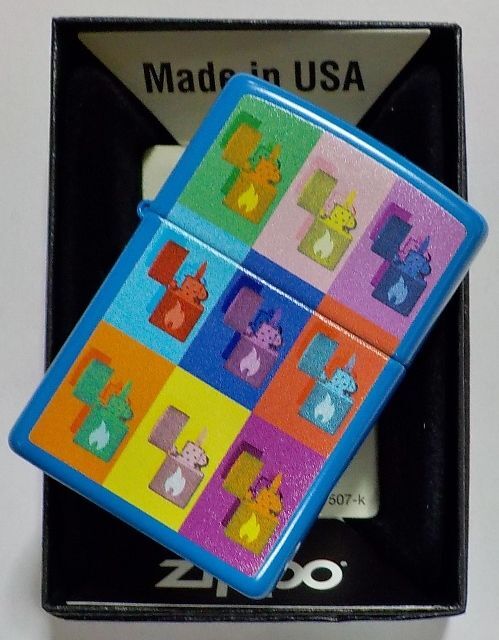 画像: ☆Pop Art☆ ポップアートデザイン ２０２３年 Sky Blue Matte USA  Zippo！新品