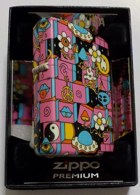 画像: ☆豪華！５４０度 ５面連続デザイン！宇宙 Abstrract ★暗闇で光る Color Zippo PREMIUM！新品