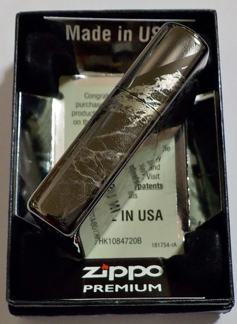 画像: ☆豪華！３６０度 ４面デザイン！ZIPPO炎のアイコン HP Black Zippo PREMIUM！新品