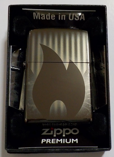 画像1: ☆豪華！３６０度 ４面デザイン！ZIPPO炎のアイコン HP Black Zippo PREMIUM！新品