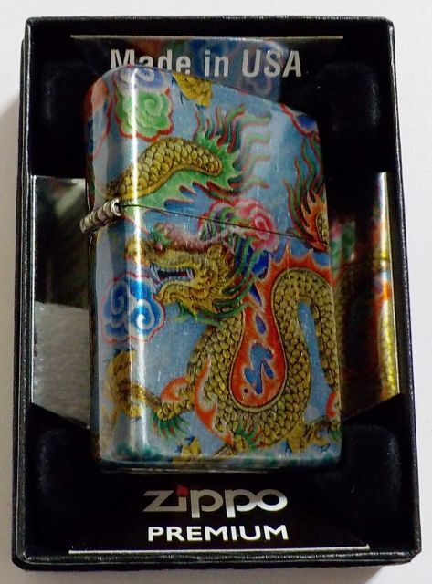 画像: ☆豪華！龍 ドラゴン！５４０度 ５面連続デザイン！メタリックトーン Zippo PREMIUM！新品