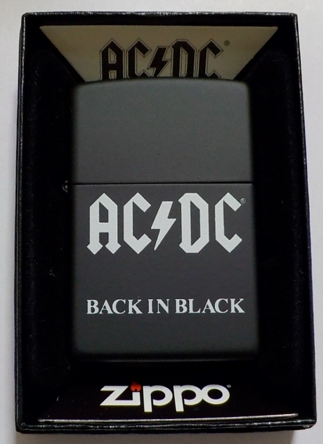 画像: ☆ＡＣ/ＤＣ！人気ロックバンド BACK IN BLACK ２０１９年１１月 USA  BLACK ZIPPO！新品