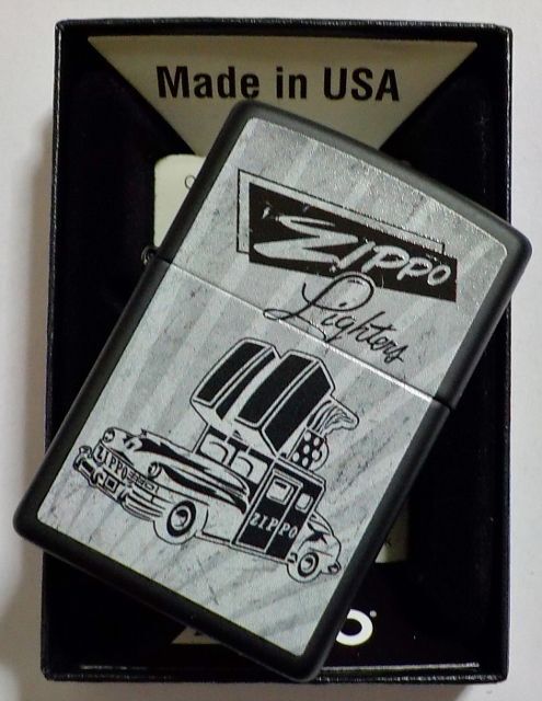 画像: ☆ジッポーカー！レトロな雰囲気の・・ ZIPPO CAR！２０２０年 USA BLACK ZIPPO！新品 