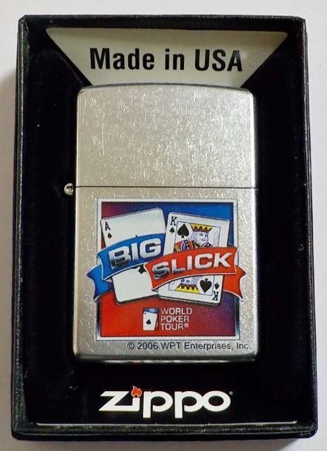 画像1: ☆トランプ！WORLD POKER TOUR！BIG SLICK USA ２００７年４月 ZIPPO！新品