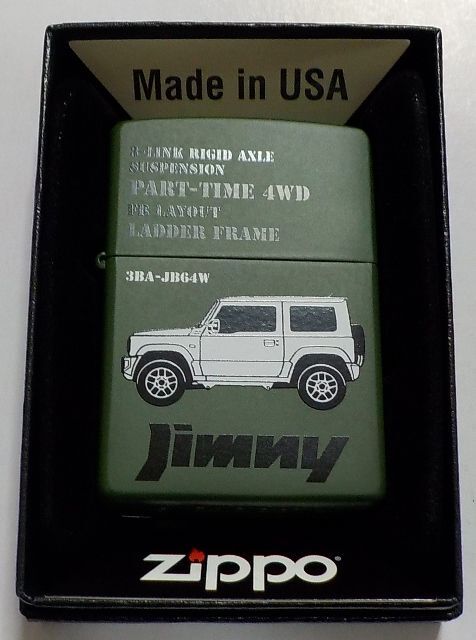 画像1: ★ジムニー！SUZUKI JIMNY！全面マットグリーン ２０２３年 ZIPPO！新品