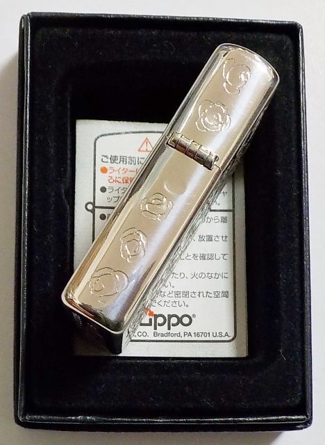 画像: ☆薔薇 ばら ！バラ ５面彫刻仕上げ 銀加工 ２００６年２月 ZIPPO！未使用品