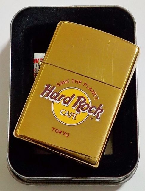 画像: ★ハードロックカフェ東京！ Hard Rock CAFE TOKYO ２００２年４月 Solid Brass Zippo！未使用品