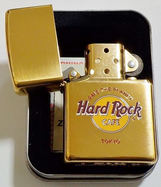 画像: ★ハードロックカフェ東京！ Hard Rock CAFE TOKYO ２００２年４月 Solid Brass Zippo！未使用品